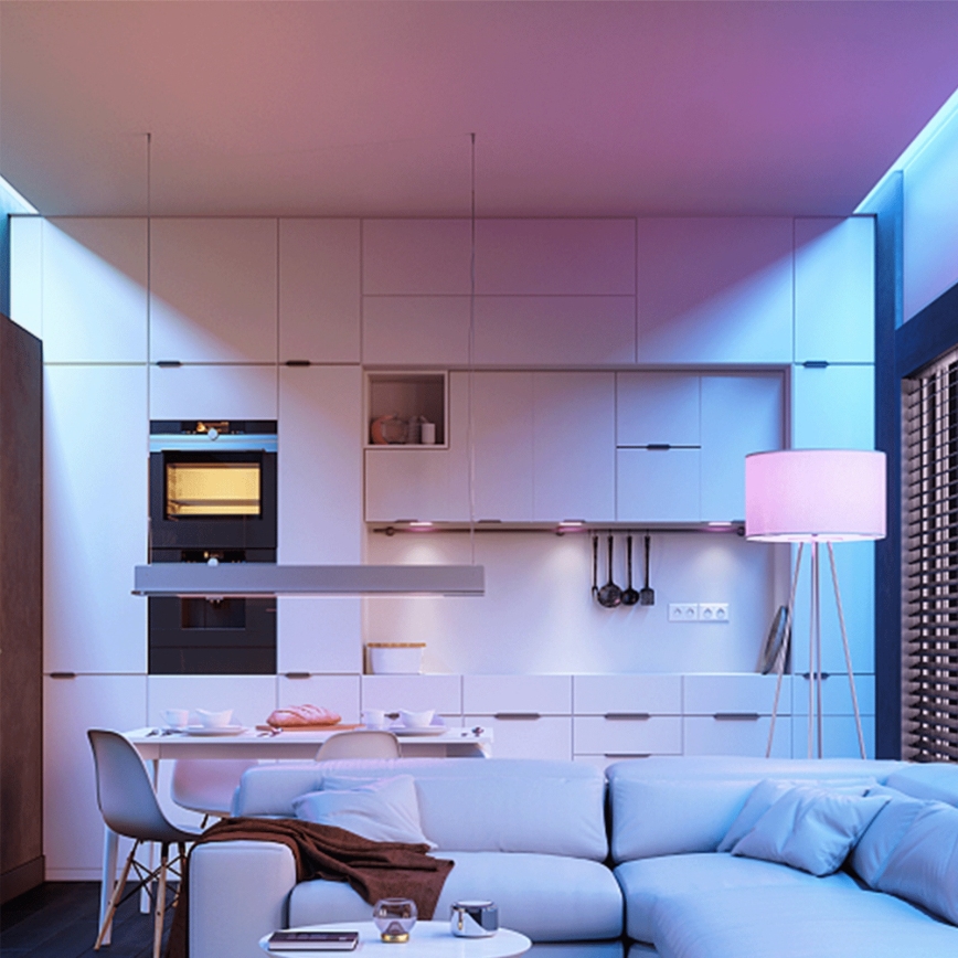 Aigostar - LED RGBW žarulja GU10/4,8W/230V 3000K s mogućnošću prigušivanja + daljinski upravljač