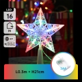 Aigostar - LED RGBY Božićna dekoracija 16xLED/3xAA zvijezda