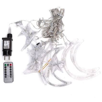 Aigostar - LED RGBY Vanjski božićni LED lanac 120xLED/8 funkcija 3x0,6m IP44 višebojno + daljinski upravljač