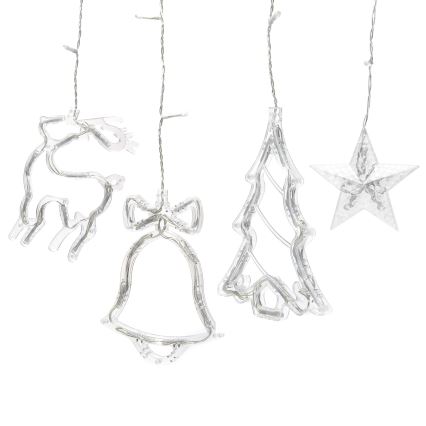 Aigostar - LED RGBY vanjski lanac 120xLED/8 funkcija 3x0,6m IP44 višebojno + daljinski upravljač