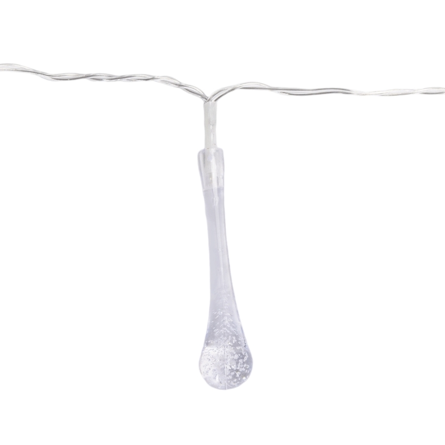 Aigostar - LED vanjski božićni niz 25xLED/8 funkcija 3xAA 2,5m IP44 višebojne kapljice