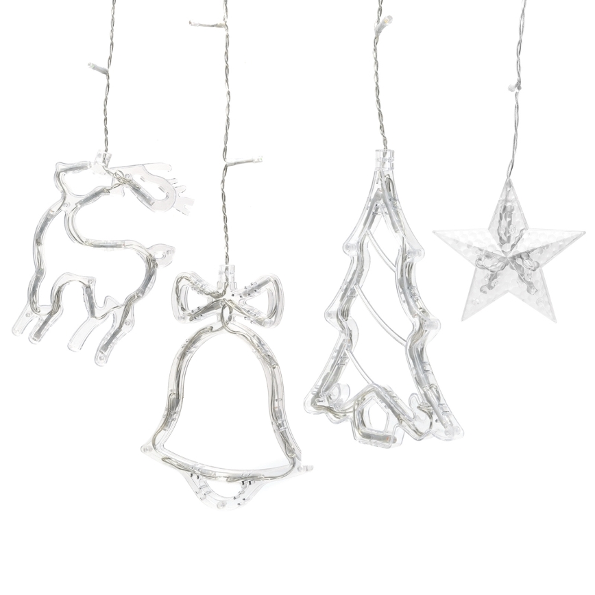 Aigostar - LED RGBY vanjski božićni niz 120 LED / 8 funkcija, 3 x 0,6 m, IP44, višebojno + daljinski upravljač