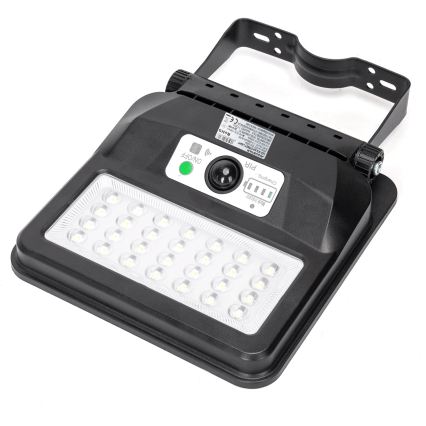 Aigostar - LED Solarna ulična svjetiljka s senzorom LED/50W/3,2V 1000mAh 6500K + daljinski upravljač
