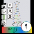 Aigostar - LED solarna božićna dekoracija LED/0,59W/3,7V 100 cm IP65 130 mAh višebojno božićno stablo