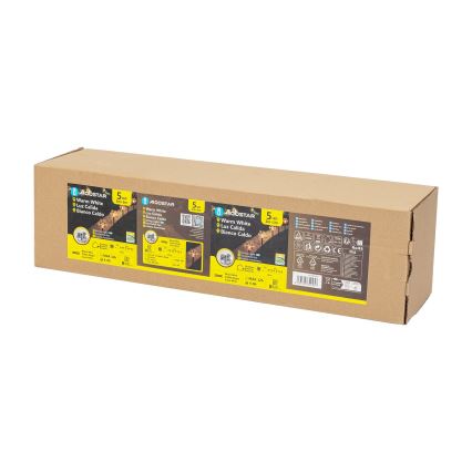 Aigostar - LED Solarna božićna svjetiljka LED/0,054W/1,2V 1m IP65 topla bijela