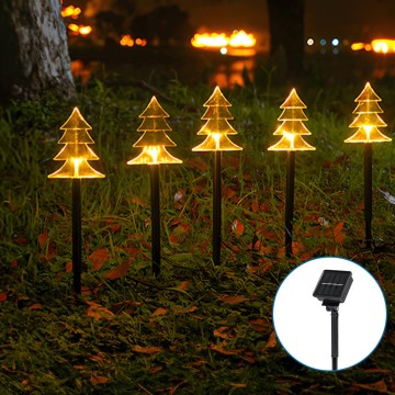 Aigostar - LED Solarna božićna svjetiljka LED/0,054W/1,2V 1m IP65 topla bijela