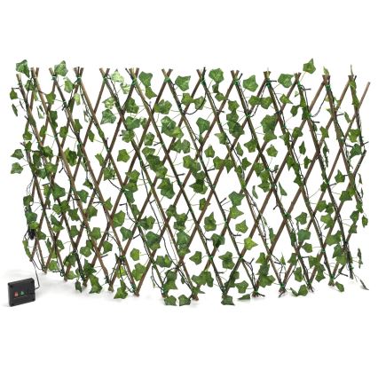 Aigostar - LED solarna dekoracija 102xLED/2x0,7m IP65 300 mAh topla bijela ivy