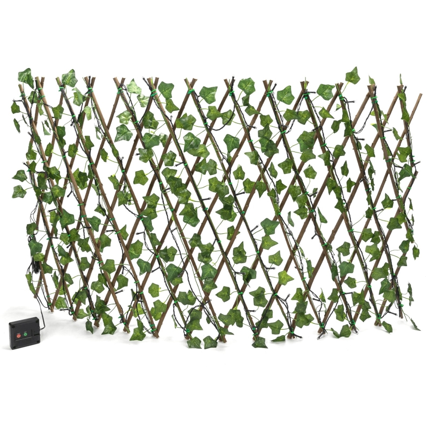 Aigostar - LED solarna dekoracija 102xLED/2x0,7m IP65 300 mAh topla bijela ivy