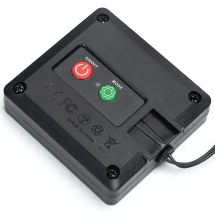 Aigostar - LED solarna dekoracija 148xLED/2x1,2m IP65 300 mAh topla bijela eukaliptus
