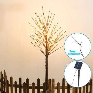 Aigostar - LED Solarna dekoracija 24xLED/2,6m IP65 topla bijela stablo
