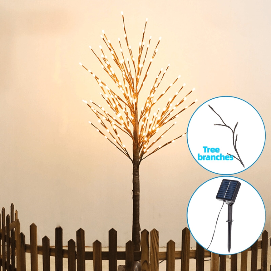Aigostar - LED Solarna dekoracija 24xLED/2,6m IP65 topla bijela stablo