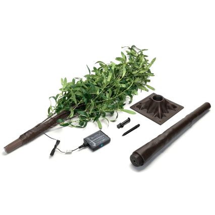 Aigostar - LED solarna dekoracija 285xLED/3,8m IP65 topla bijela olive