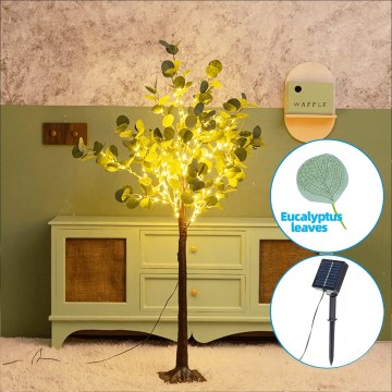 Aigostar - LED solarna dekoracija 30xLED/2,6m IP65 topla bijela eukaliptus