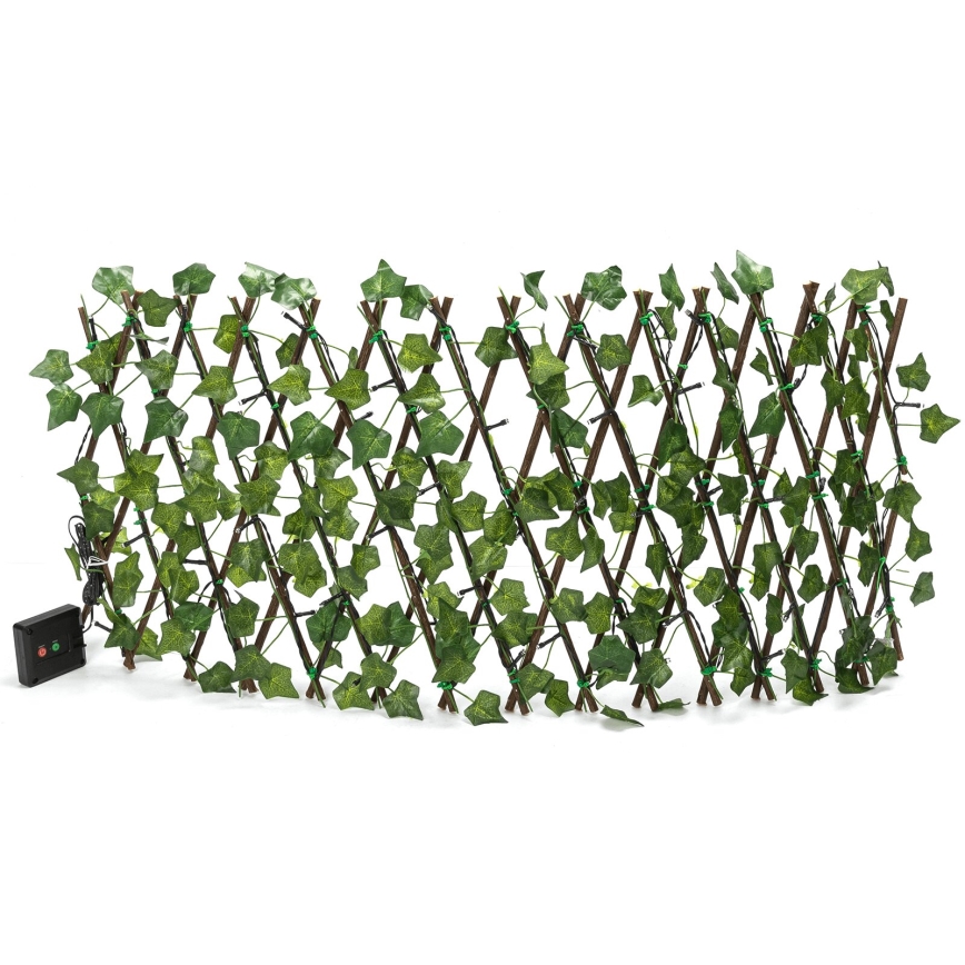 Aigostar - LED solarna dekoracija 56xLED/2x0,4m IP65 300 mAh topla bijela ivy