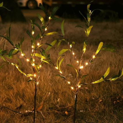 Aigostar - LED solarna dekoracija 60xLED/3,5m IP65 topla bijela olive