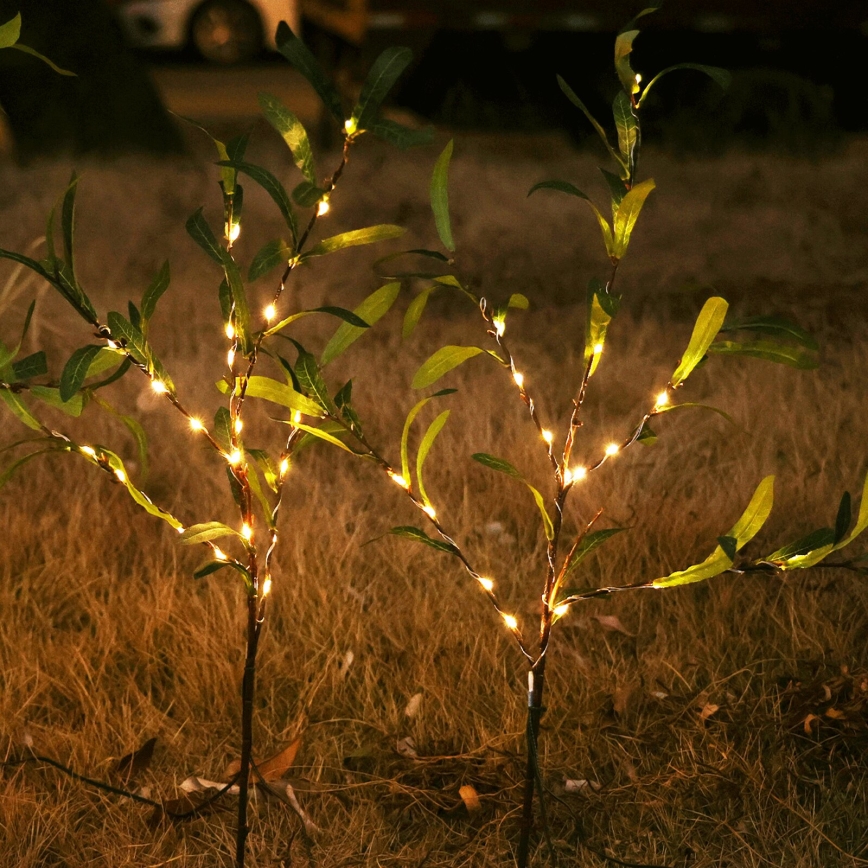 Aigostar - LED solarna dekoracija 60xLED/3,5m IP65 topla bijela olive