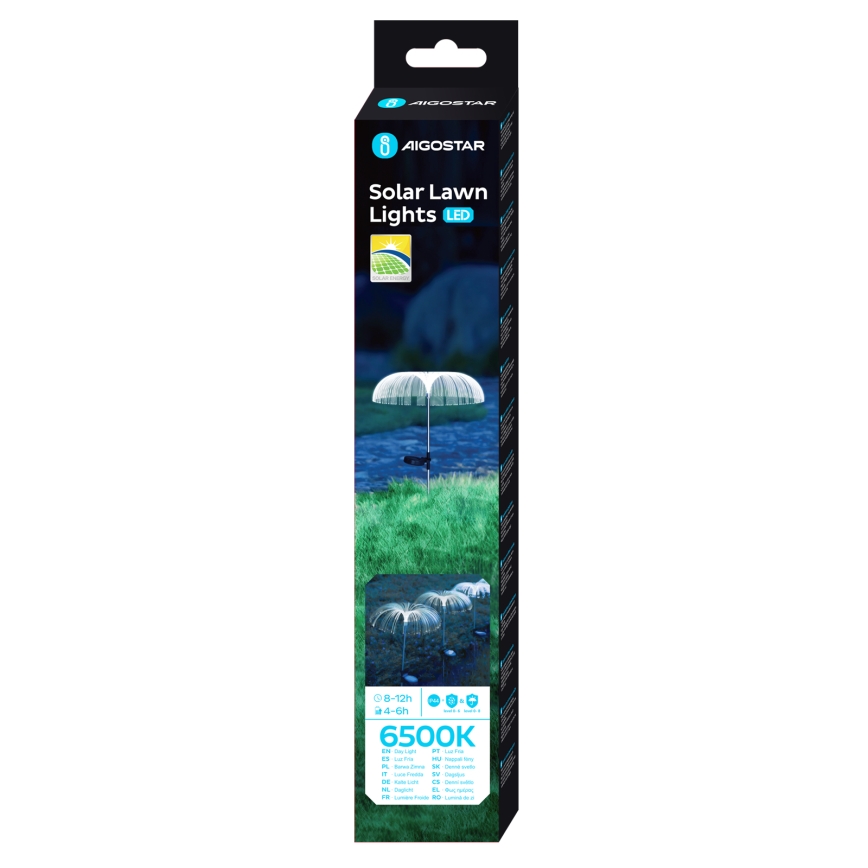 Aigostar - LED Solarna dekorativna lampa LED/0,03W/1,2V 70cm 300 mAh 6500K IP44