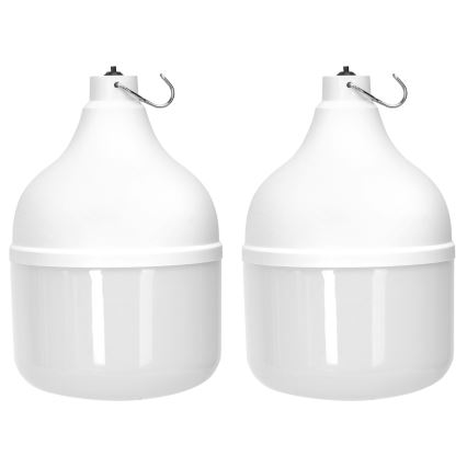 Aigostar - LED solarna lampa 2xLED/70W/12V 12000 mAh 6500K pr. 12 cm + daljinski upravljač
