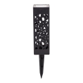 Aigostar - LED Solarna lampa LED/0,006W/1,2V 28,5cm crna 100 mAh 6500K  IP44