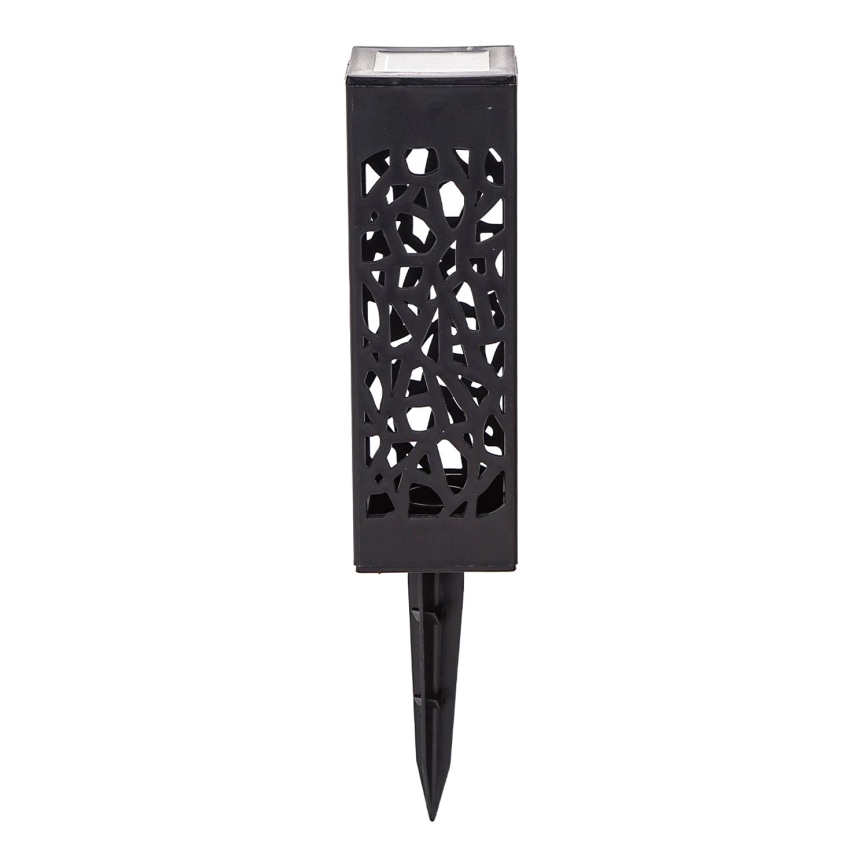 Aigostar - LED Solarna lampa LED/0,006W/1,2V 28,5cm crna 100 mAh 6500K  IP44