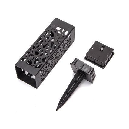 Aigostar - LED Solarna lampa LED/0,006W/1,2V 28,5cm crna 100 mAh 6500K  IP44