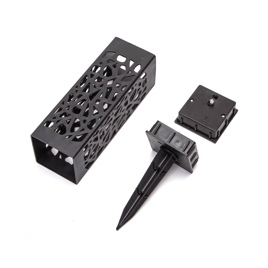 Aigostar - LED Solarna lampa LED/0,006W/1,2V 28,5cm crna 100 mAh 6500K  IP44