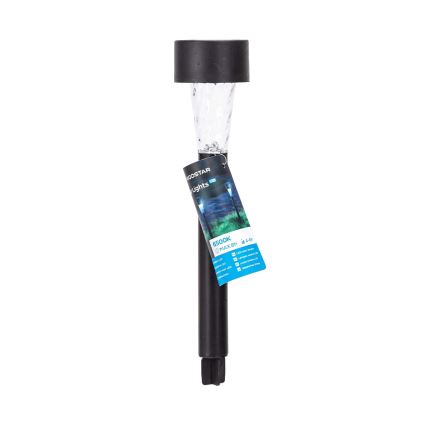 Aigostar - LED Solarna lampa LED/0,006W/1,2V 40 mAh 29,5 cm crna 6500K IP44