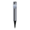 Aigostar - LED Solarna lampa LED/0,006W/1,2V 31,5 cm 100 mAh mat krom 6500K IP44
