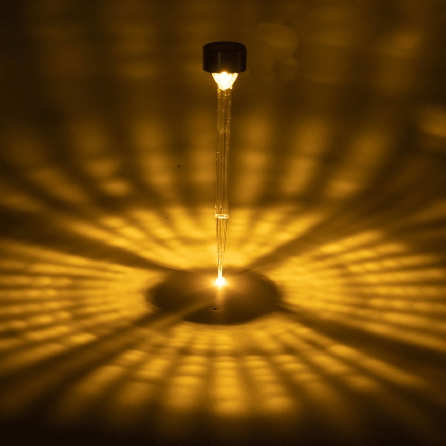 Aigostar - LED Solarna lampa LED/0,006W/1,2V 32cm mat krom 200 mAh 2700K IP44