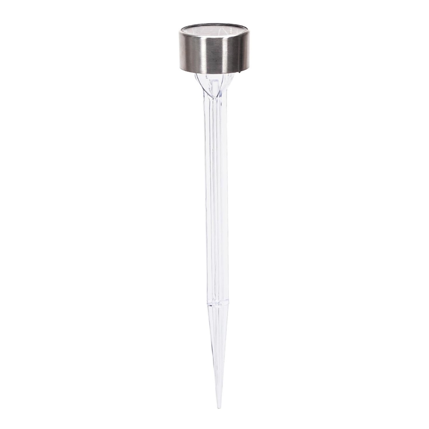 Aigostar - LED Solarna lampa LED/0,006W/1,2V 32cm mat krom 200 mAh 2700K IP44