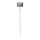 Aigostar - LED Solarna lampa LED/0,006W/1,2V 32cm mat krom 200 mAh 2700K IP44