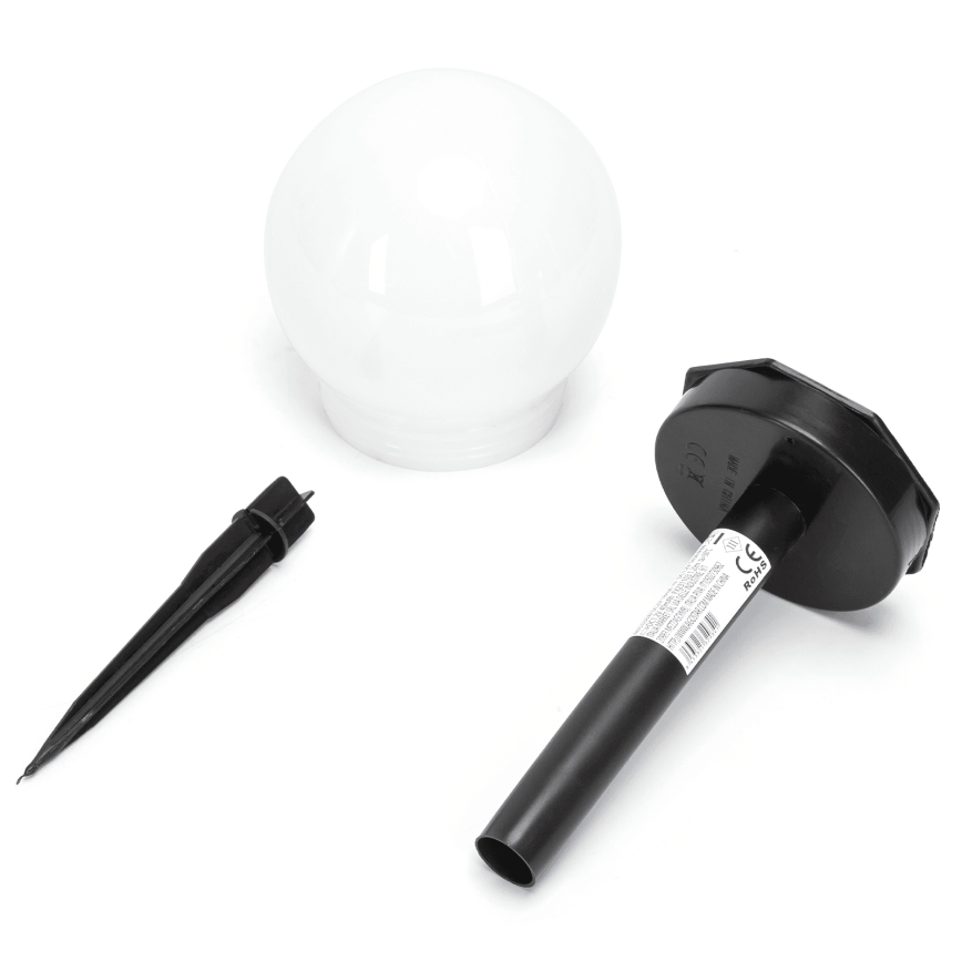 Aigostar - LED Solarna lampa LED/0,006W/1,2V 33cm 40 mAh crna 6500K IP44