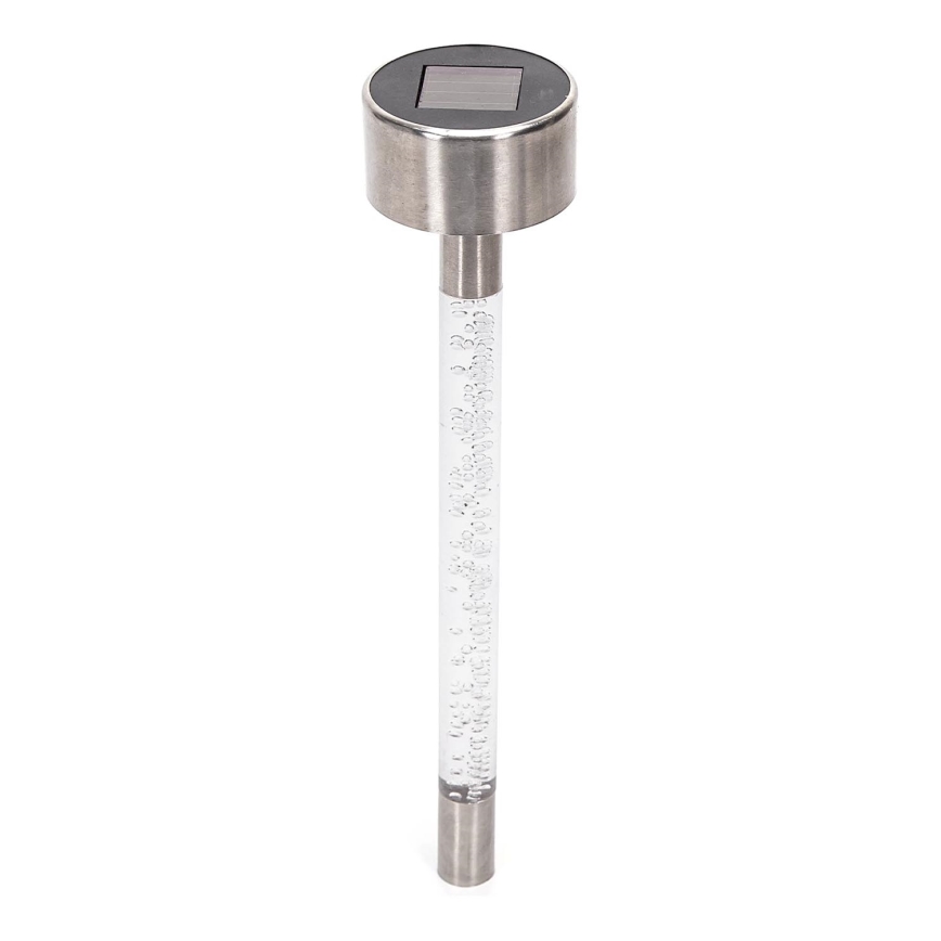 Aigostar - LED Solarna lampa LED/0,006W/1,2V 36,7cm mat krom 6500K IP44