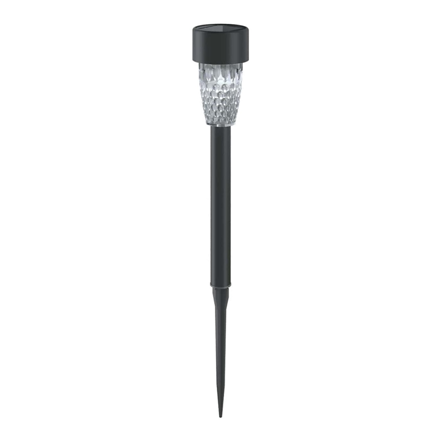 Aigostar - LED Solarna lampa LED/0,006W/1,2V 40 mAh 29,7 cm crna 6500K IP44