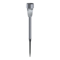 Aigostar - LED Solarna lampa LED/0,006W/1,2V 40 mAh 29,7 cm mat krom 6500K IP44