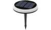 Aigostar - LED Solarna lampa LED/0,6W/2V pr. 16,5 cm 3000K/4000K/6500K IP65 crna