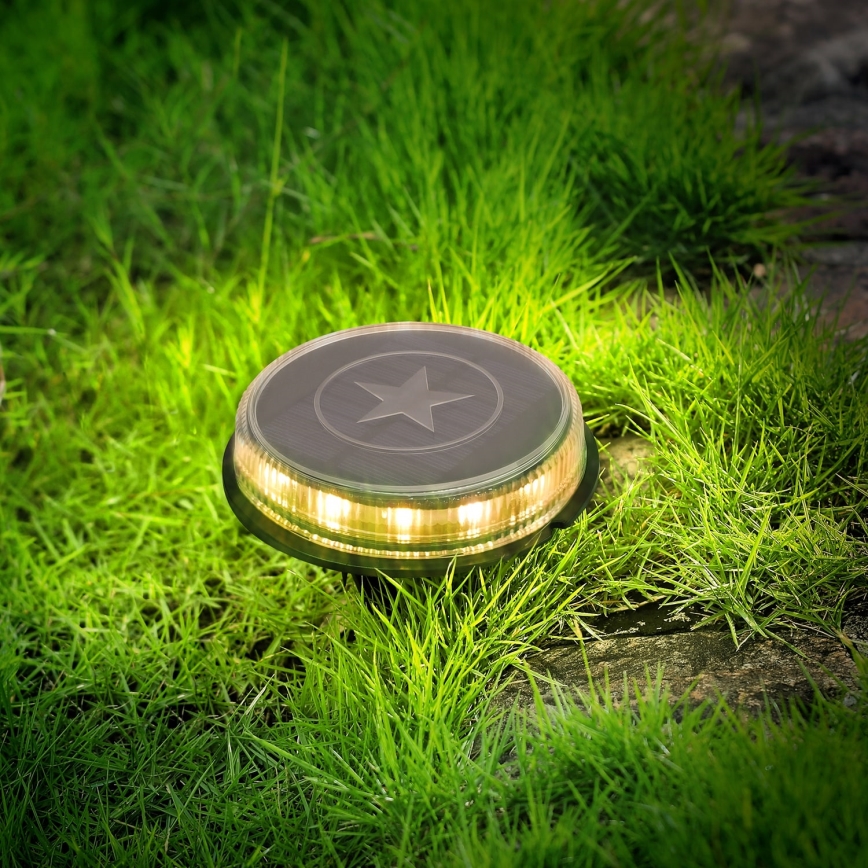Aigostar - LED Solarna lampa LED/0,6W/5,5V 24,5 cm 500 mAh 3200K IP66 crna