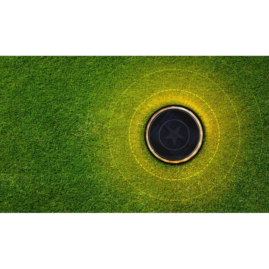 Aigostar - LED Solarna lampa LED/0,6W/5,5V 24,5 cm 500 mAh 3200K IP66 crna