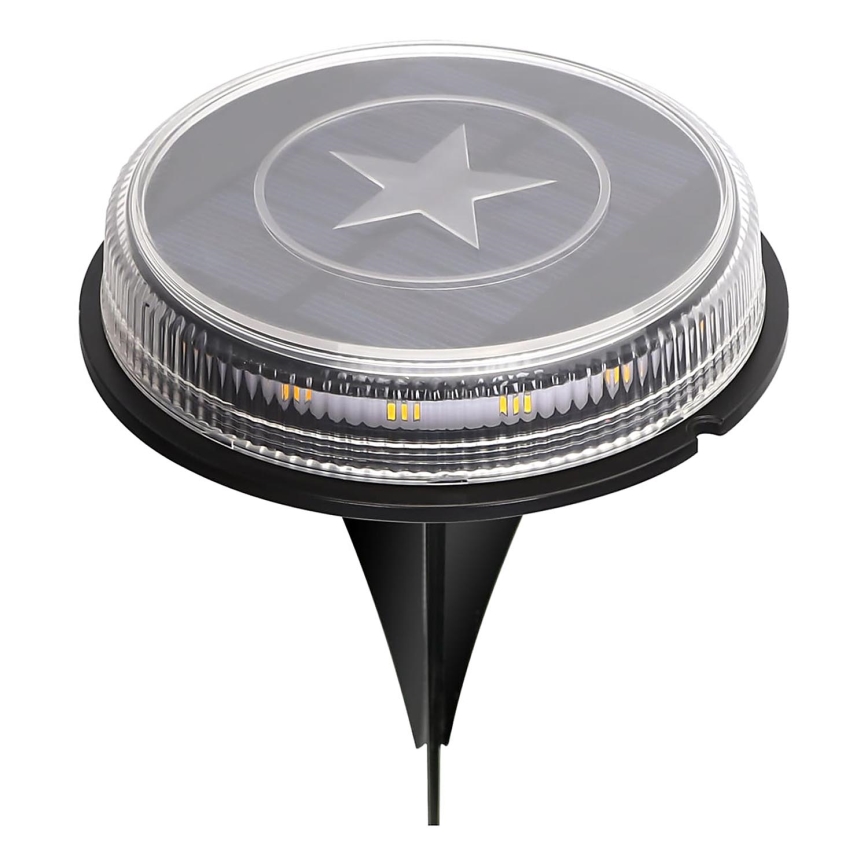 Aigostar - LED Solarna lampa LED/0,6W/5,5V 24,5 cm 500 mAh 3200K IP66 crna