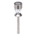 Aigostar - LED Solarna lampa LED/1,2 lm/1,2V 35,5cm matni krom 2700K IP44 100 mAh