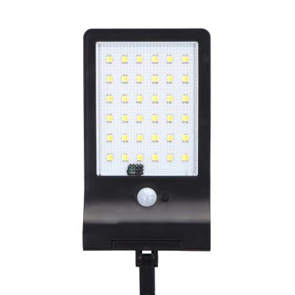 Aigostar - LED Solarna ulična svjetiljka sa senzorom LED/3W/3,7V1800 mAh IP44 3000/4000/5000K + daljinski upravljač