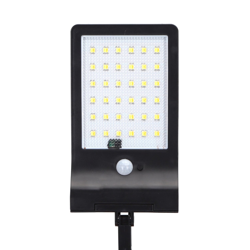 Aigostar - LED Solarna ulična svjetiljka sa senzorom LED/3W/3,7V1800 mAh IP44 3000/4000/5000K + daljinski upravljač