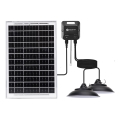 Aigostar - LED solarna lampa sa senzorom 2xLED/35W/12V 6000 mAh 6500K promjer 15 cm + daljinski upravljač