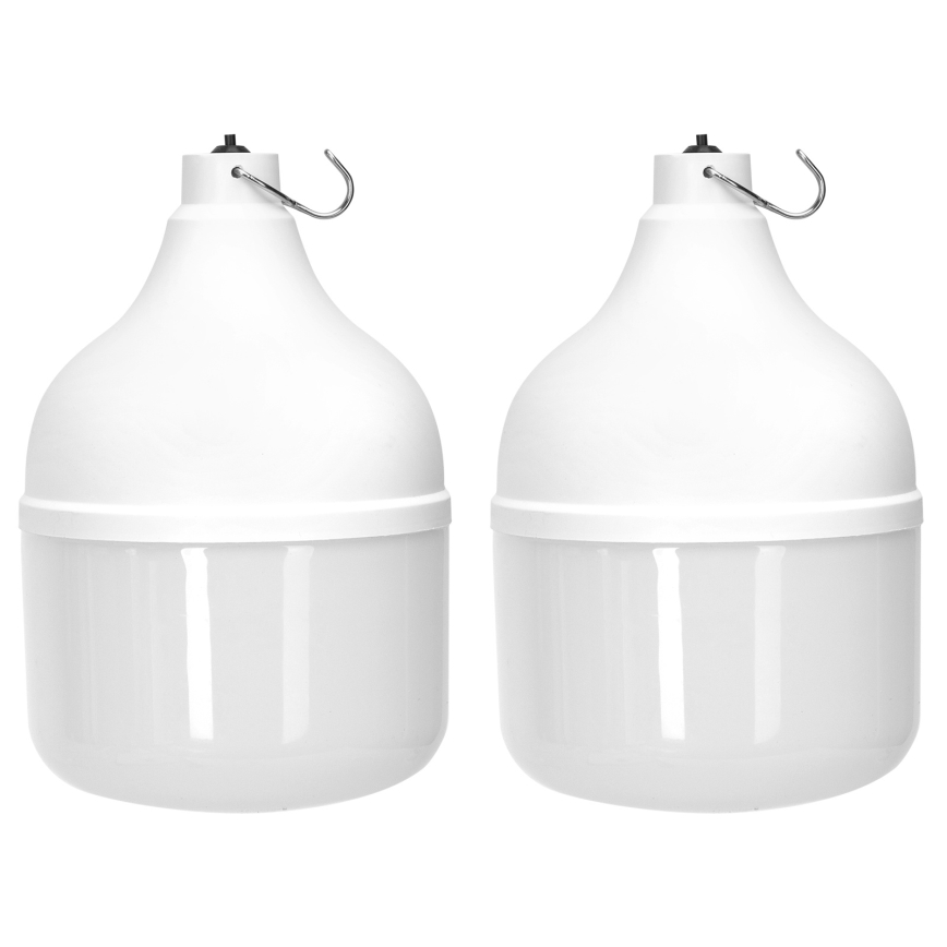 Aigostar - LED solarna lampa sa senzorom 2xLED/70W/12V 12000 mAh 6500K pr. 12 cm + daljinski upravljač