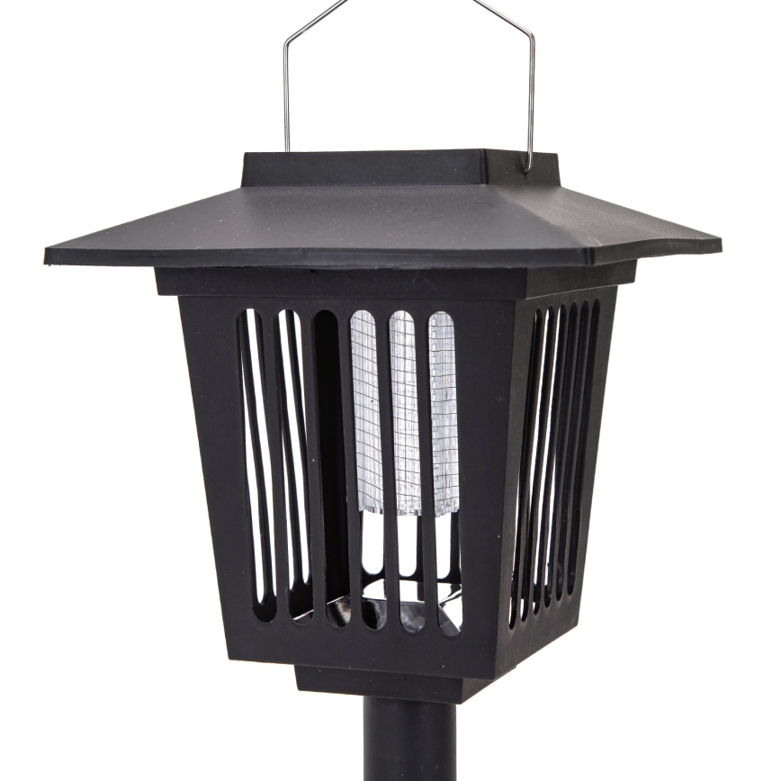 Aigostar - LED Solarna lampa sa zamkom za insekte LED/0,03W/1,2V 55,2cm crna 6500K 300 mAh IP44