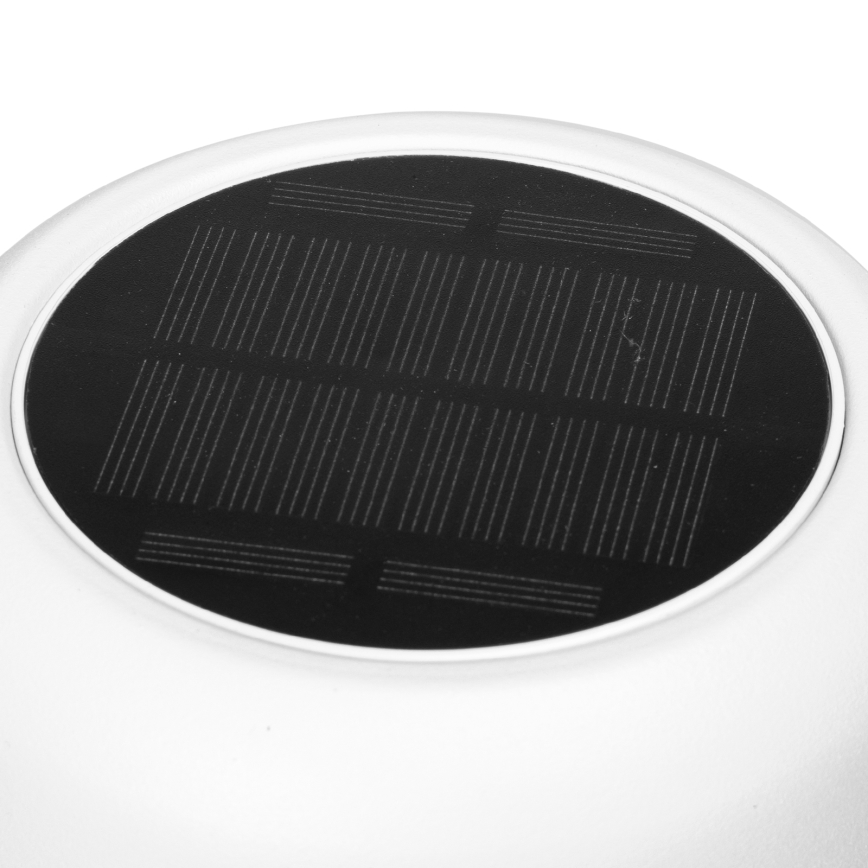 Aigostar - LED Solarna prigušiva punjiva stolna lampa LED/3W/5V 2200mAh bijela IP54