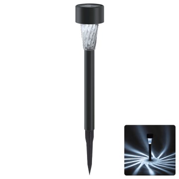 Aigostar - LED solarna svjetiljka 2 V, IP44, 40 mAh, crna