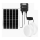 Aigostar - LED solarna svjetiljka 2x LED/70W/12V 12000 mAh 6500K IP65 promjer 20,5 cm + daljinski upravljač