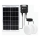 Aigostar - LED solarna svjetiljka 2xLED/35W/12V 6000 mAh 6500K IP65 Ø 16,8 cm + daljinski upravljač