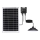 Aigostar - LED solarna svjetiljka 70 W / 12 V, 6000 mAh, 6500 K, IP65, Ø 23,5 cm + daljinski upravljač
